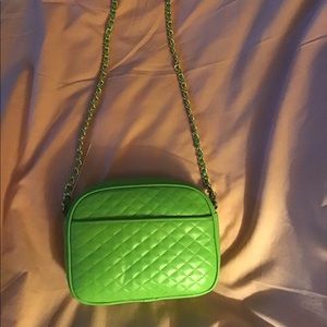 Lime green shoulder purse from Newport News